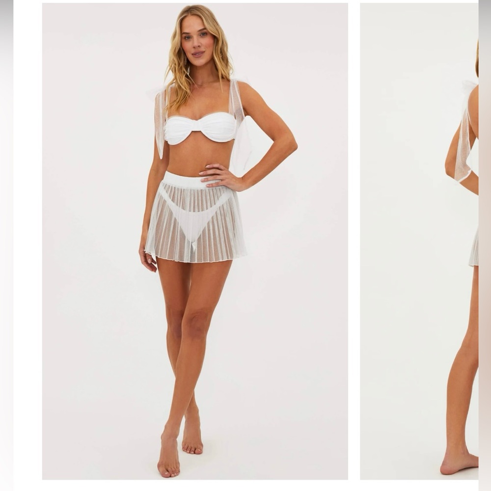 Beach Riot White Drea Bikini top